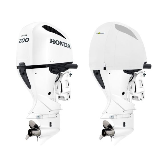 Housse de moteur ventilée blanche pour moteur HONDA BF175à BF250à partir de 2019- OCEANSOUTH