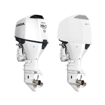 Housse de moteur ventilée blanche pour moteur HONDA BF115 - BF140 et BF150à partir de 2022- OCEANSOUTH