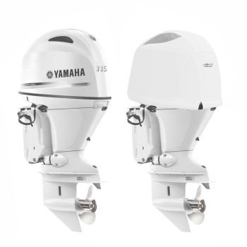 Housse de moteur ventilée blanche pour moteur YAMAHA F115B et F130A à partir de 2015 - OCEANSOUTH