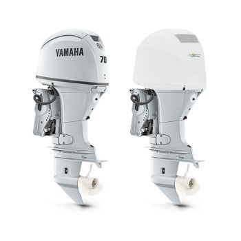 Housse de moteur ventilée blanche pour moteur YAMAHA F50 à F70 à partir de 2025 - OCEANSOUTH