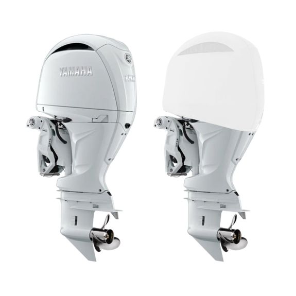 Housse de moteur ventilée blanche pour moteur YAMAHA F150D - F175A et F200F à partir de 2023 - OCEANSOUTH