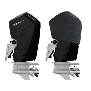 Housse de moteur ventilée noire pour MERCURY V12 7.6L 600 CV à partir de 2021 - OCEANSOUTH