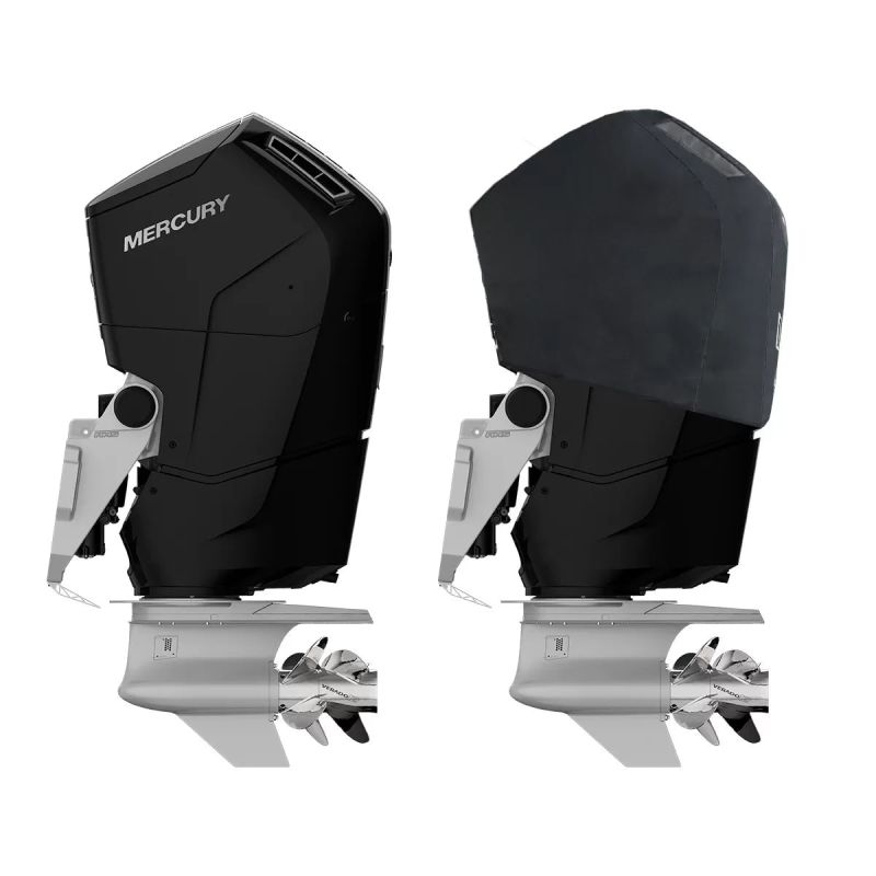 Housse de moteur ventilée noire pour MERCURY V12 7.6L 600 CV à partir de 2021 - OCEANSOUTH