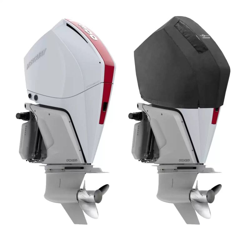 Housse de moteur ventilée noire pour MERCURY V8 4.6L 200 - 300 CV à partir de 2018 - OCEANSOUTH