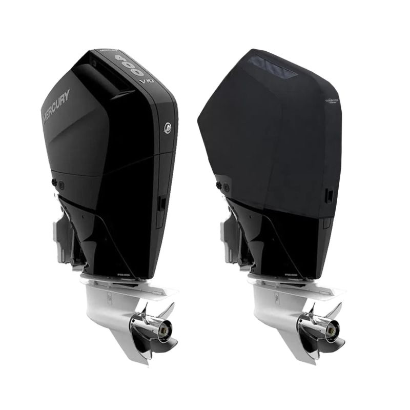 Housse de moteur ventilée noire pour MERCURY V10 5.7L 350 - 400 CV à partir de 2023 - OCEANSOUTH