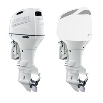 Housse moteur ventilée blanche pour SUZUKI DF150AP - DF175AP - DF200AP à partir de 2014 - OCEANSOUTH