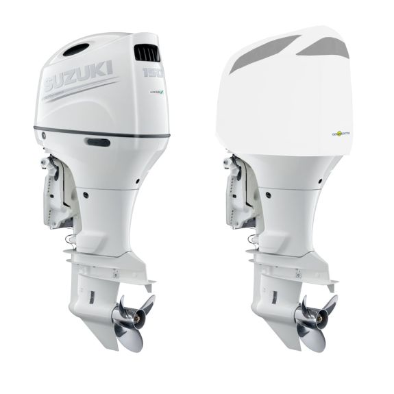 Housse moteur ventilée blanche pour SUZUKI DF150AP - DF175AP - DF200AP à partir de 2014 - OCEANSOUTH