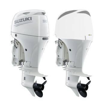 Housse moteur ventilée blanche pour SUZUKI DF70A - DF80A - DF90A à partir de 2008 - OCEANSOUTH