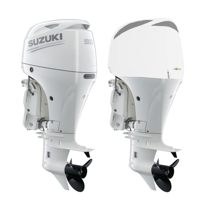 Housse moteur ventilée blanche pour SUZUKI DF70A - DF80A - DF90A à partir de 2008 - OCEANSOUTH
