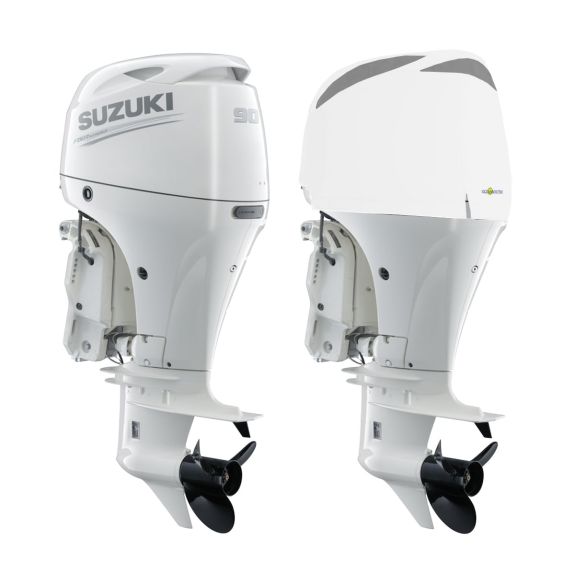 Housse moteur ventilée blanche pour SUZUKI DF70A - DF80A - DF90A à partir de 2008 - OCEANSOUTH