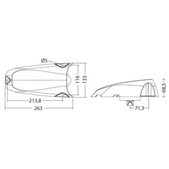 Grille pour prise d'air Wind Shell Osculati - ABS anti-UV 2