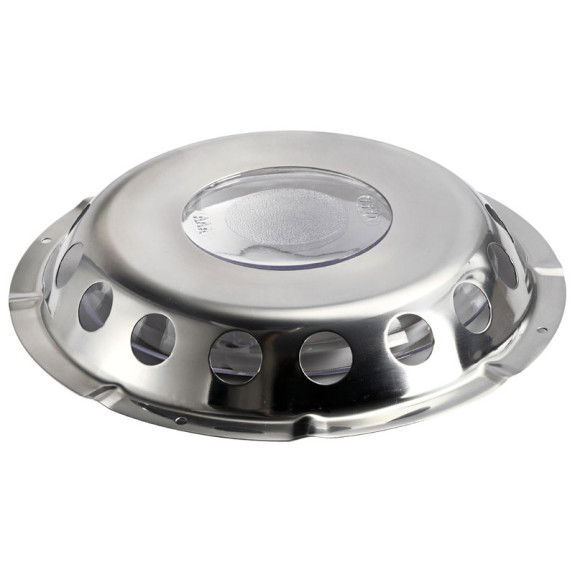 Prise air inox avec passage delumière