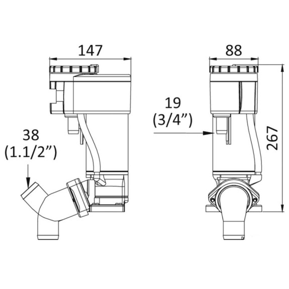 Kit de conversion manuel/électrique pour WC