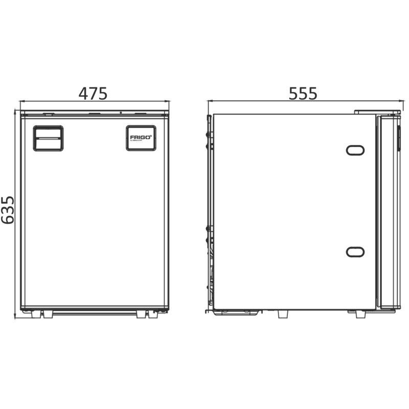 Réfrigérateur pour bateaux, vans et camping-car Frigo° 85 L - 12V/24V - Osculati