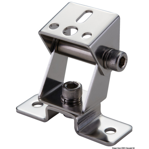 Spot LED articulé à poser 6x3W - 1400 lumens - inox orientable - Osculati