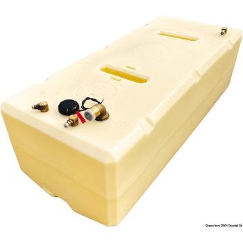 Réservoir à carburant polyéthylène 271 L sous plancher -...