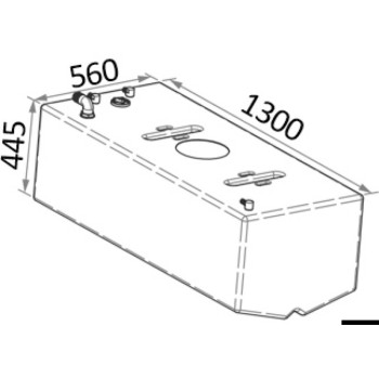 Réservoir à carburant polyéthylène 271 L sous plancher -... 2