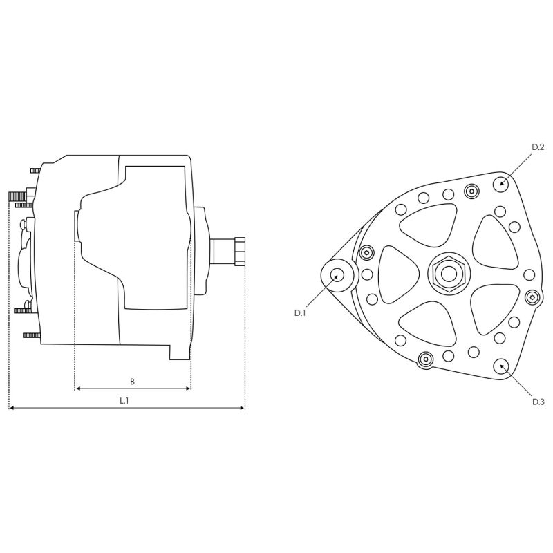 Alternateur 12V pour moteur in-bord Crusader et Westerbeke - 72 A