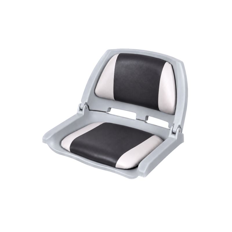 Siège pliant gris avec coussins pour bateau -...
