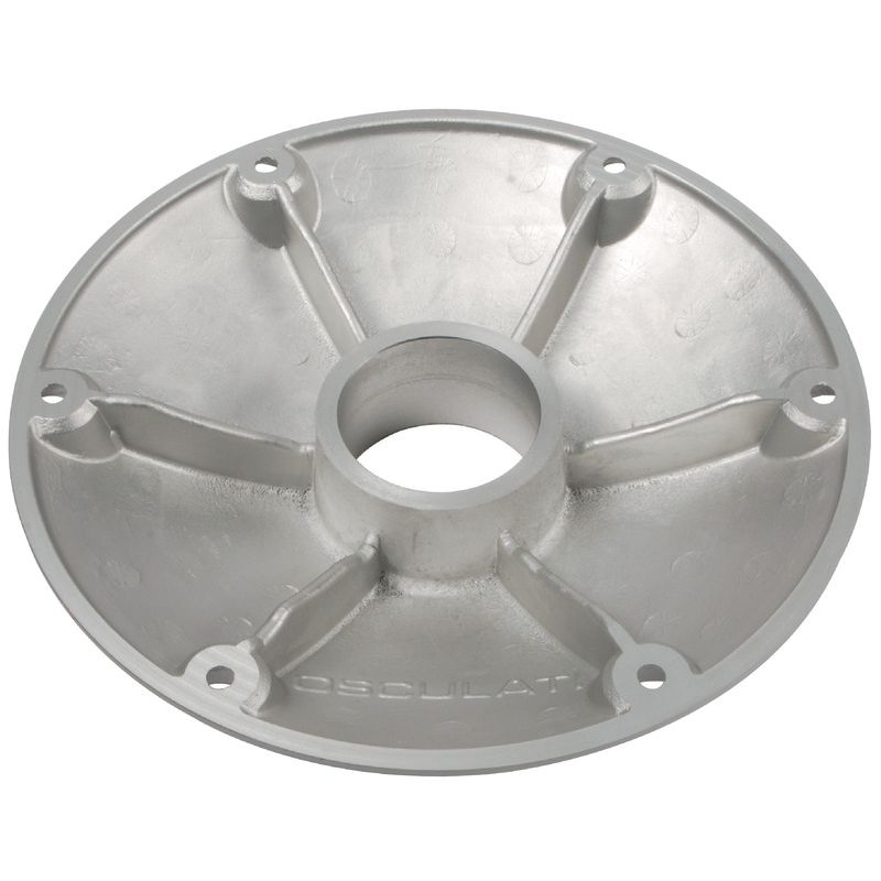 Base de remplacement Ø 240 mm pour pied de table conique - aluminium anodisé poli