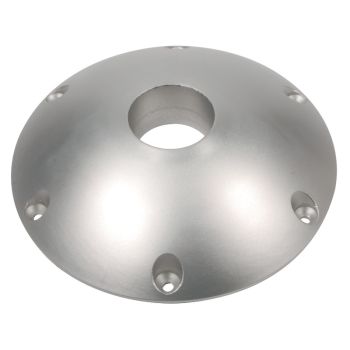 Base de remplacement Ø 240 mm pour pied de table conique - aluminium anodisé poli 2