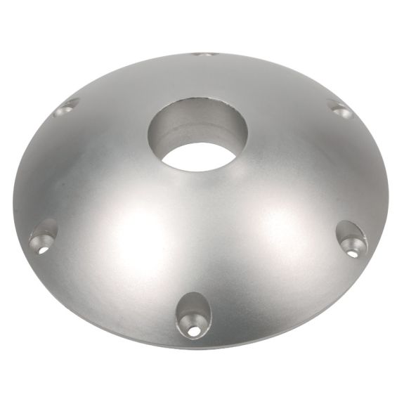 Base de remplacement Ø 240 mm pour pied de table conique - aluminium anodisé poli