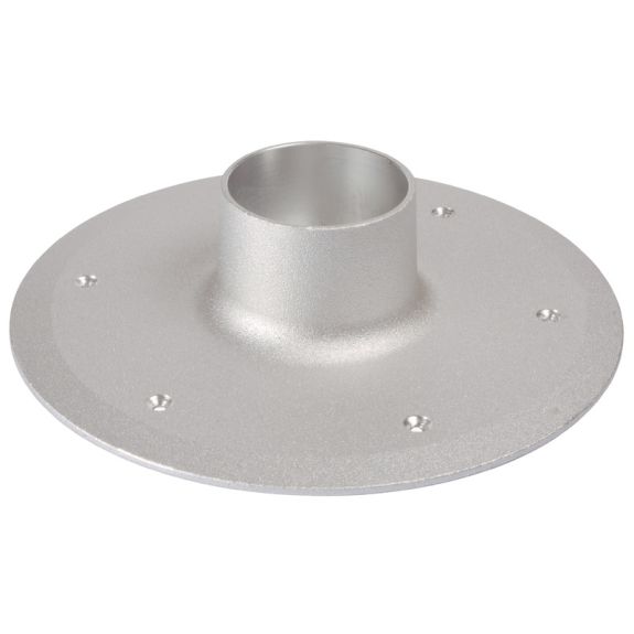 Base de remplacement pour pied de table à tube - aluminium anodisé sablé