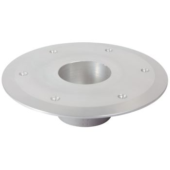 Base de remplacement pour pied de table à tube - aluminium anodisé poli