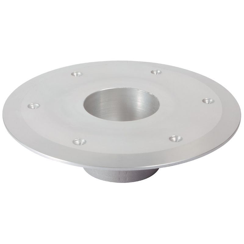 Base de remplacement pour pied de table à tube - aluminium anodisé poli