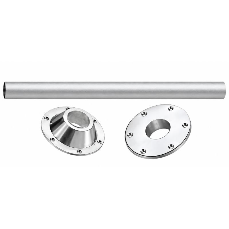 Pied de table conique 700 mm - aluminium anodisé