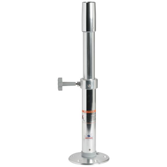 Pied de table Thread Lock télescopique 450-700 mm - satiné