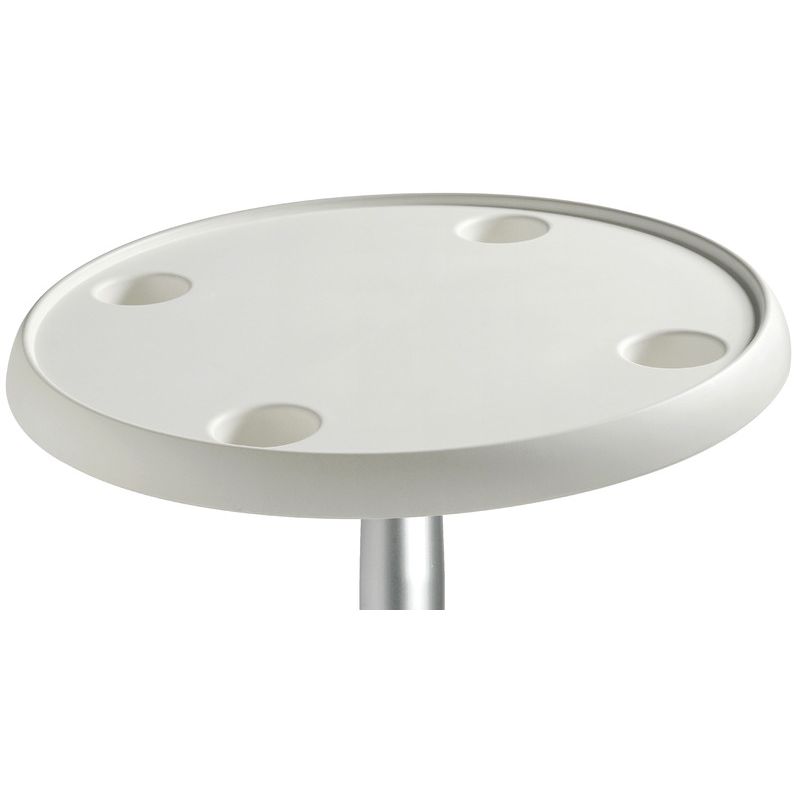 Plateau de table composite Thread Lock ronde Ø 610 mm - blanc