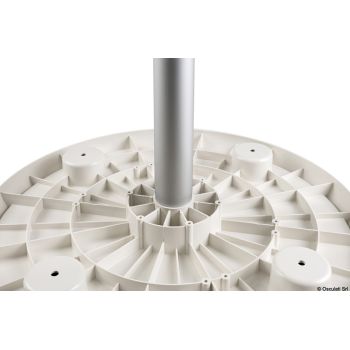 Plateau de table composite Thread Lock ovale 762 × 457 mm - blanc 2