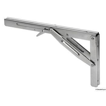 Bras pliant inox - 305×165 mm, charge 250 kg