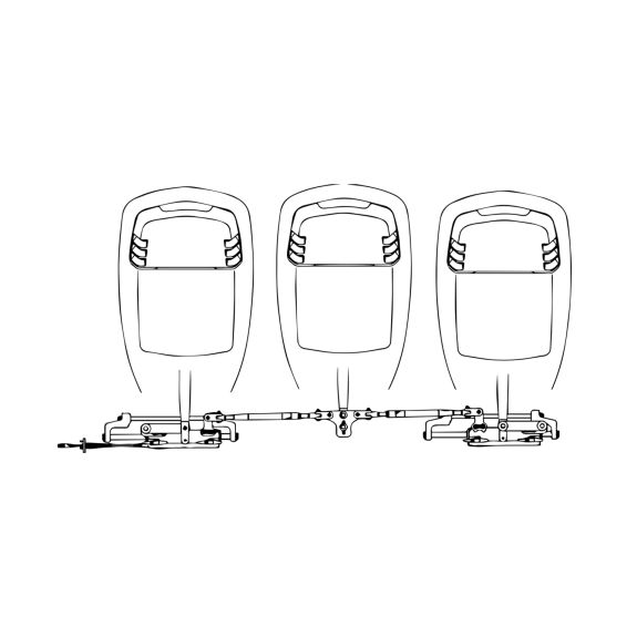 Barre d'accouplement double A97-30 direction hydraulique inboard