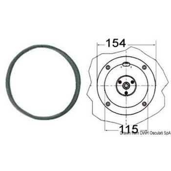 Bride de montage ronde X57 pour pompes UP25F à UP45F Ultraflex