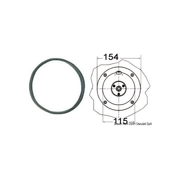 Bride de montage ronde X57 pour pompes UP25F à UP45F Ultraflex