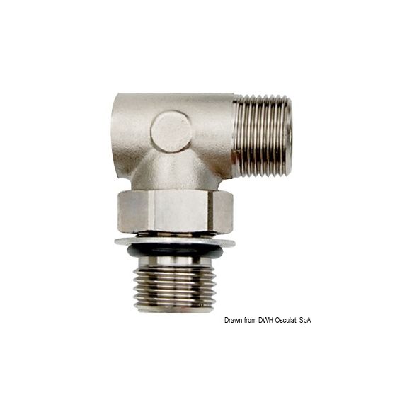 Raccord orientable 90° AF90 pour pompes Ultraflex