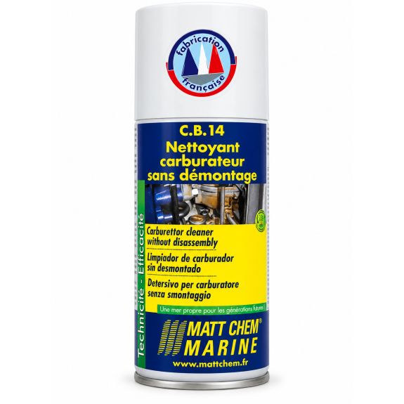 Nettoyant carburateur sans démontage C.B.14 – aérosol 150 ml – dissout gommes, huiles et vernis – Matt Chem