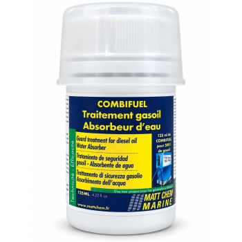 Traitement de sécurité gasoil absorbeur d'eau Combifuel – flacon 125 ml – traite 500 litres – Matt Chem