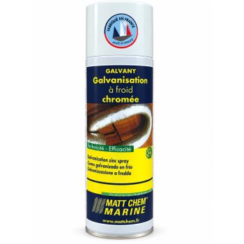 Galvanisation à froid Galvany – aérosol 500 ml – surfaces oxydées, rouillées, galvanisées, chromées – Matt Chem