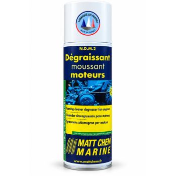 Dégraissant moussant moteur prêt à l'emploi N.D.M.2 – aérosol 500 ml – Matt Chem