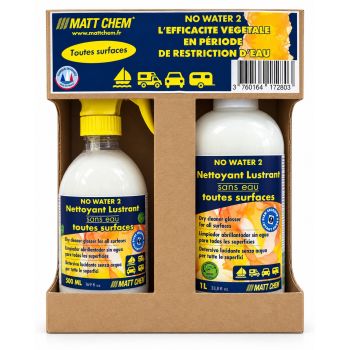 Kit nettoyant lustrant sans eau toutes surfaces No Water 2 – MATTCHEM