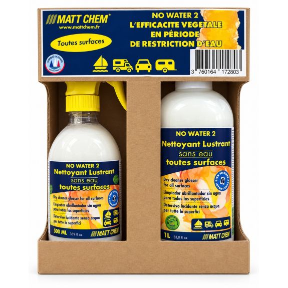 Kit nettoyant lustrant sans eau toutes surfaces No Water 2 – MATTCHEM