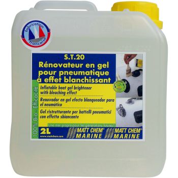 Rénovateur pneumatique en gel à effet blanchissant S.T. 20 – 2 litres – hypalon, néoprène, PVC – Matt Chem