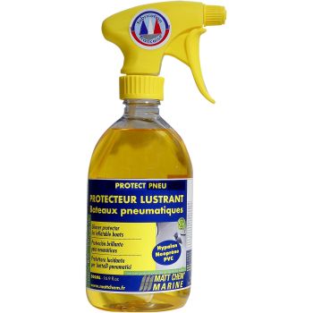 Protecteur lustrant bateaux pneumatiques Protect.Pneu – spray 500 ml – film hydrophobe – Matt Chem