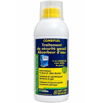 Traitement de sécurité gasoil absorbeur d'eau Combifuel – flacon 1 litre – traite 4 000 litres – Matt Chem