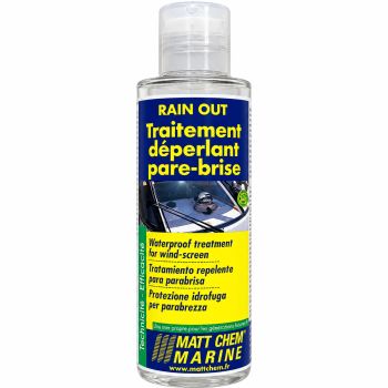 Traitement déperlant anti-salissure pare-brise et vitres Rain Out – flacon 150 ml – Matt