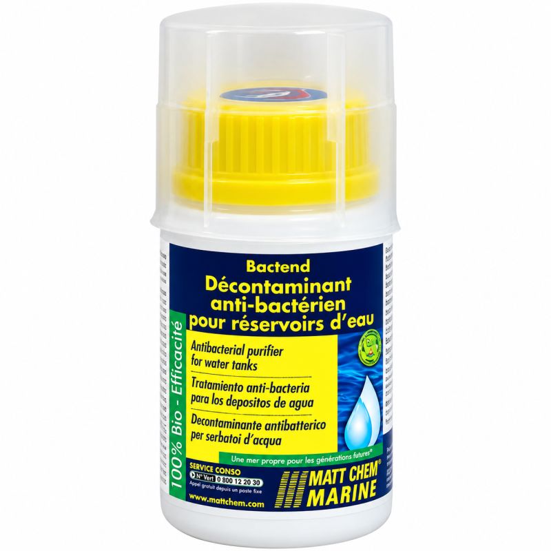 Decontaminant concentré pour réservoirs d'eau BACTEND - 125 ml – Matt Chem