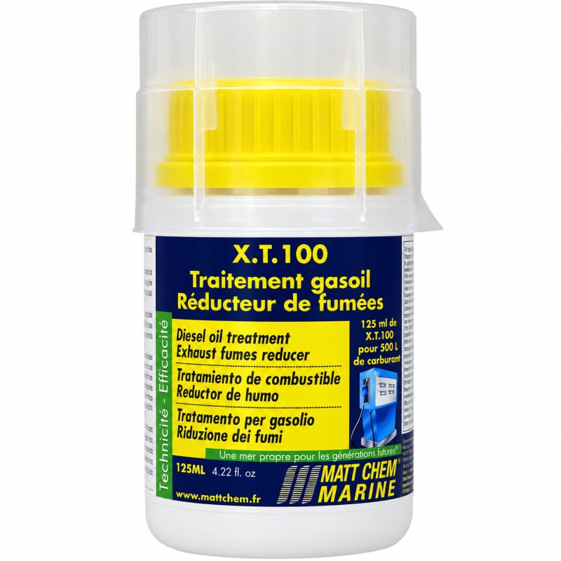 Traitement fuel réducteur de fumées X.T.100 – flacon 125 ml – traite 500 litres – Matt Chem